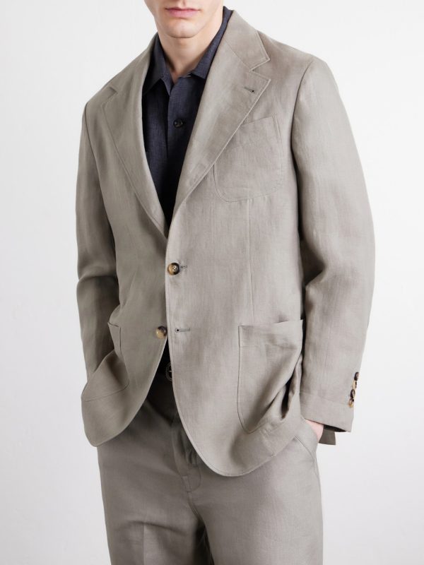 Linen-Twill Suit Jacket - FR