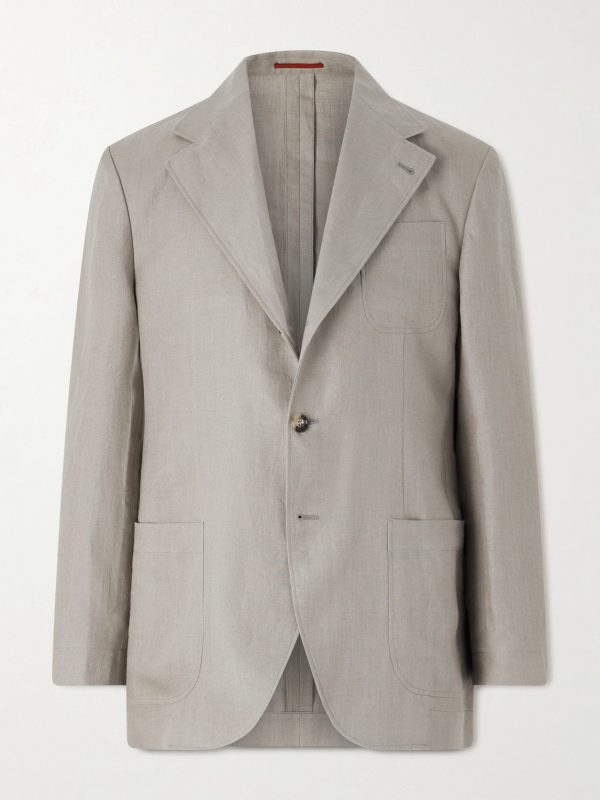 Linen-Twill Suit Jacket