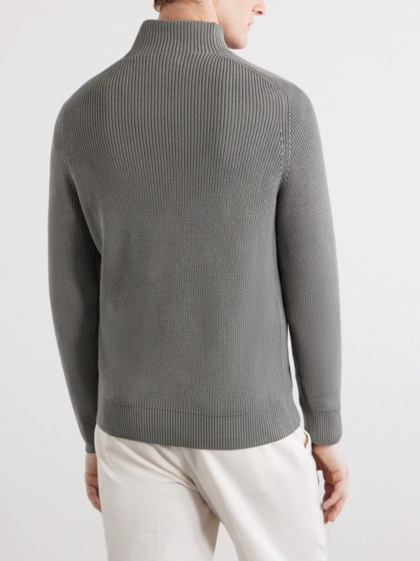 Knitted Cotton Sweater - BK Knitted Cotton Sweater - BK