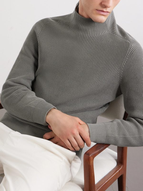 Knitted Cotton Sweater - CU Knitted Cotton Sweater - CU