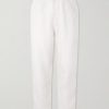 Straight-Leg Herringbone Linen Trousers Straight-Leg Herringbone Linen Trousers