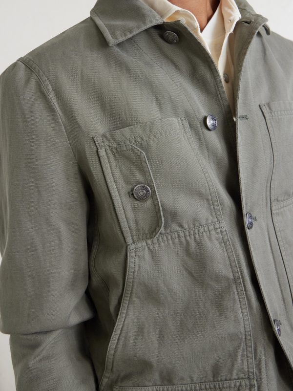 Cotton and Linen-Blend Jacket - CU Cotton and Linen-Blend Jacket - CU