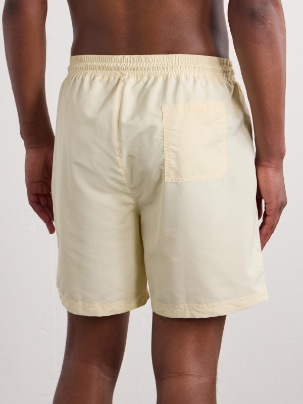 Straight-Leg Mid-Length Swim Shorts - BK Straight-Leg Mid-Length Swim Shorts - BK