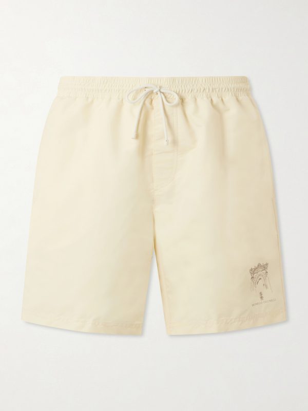 Straight-Leg Mid-Length Swim Shorts Straight-Leg Mid-Length Swim Shorts