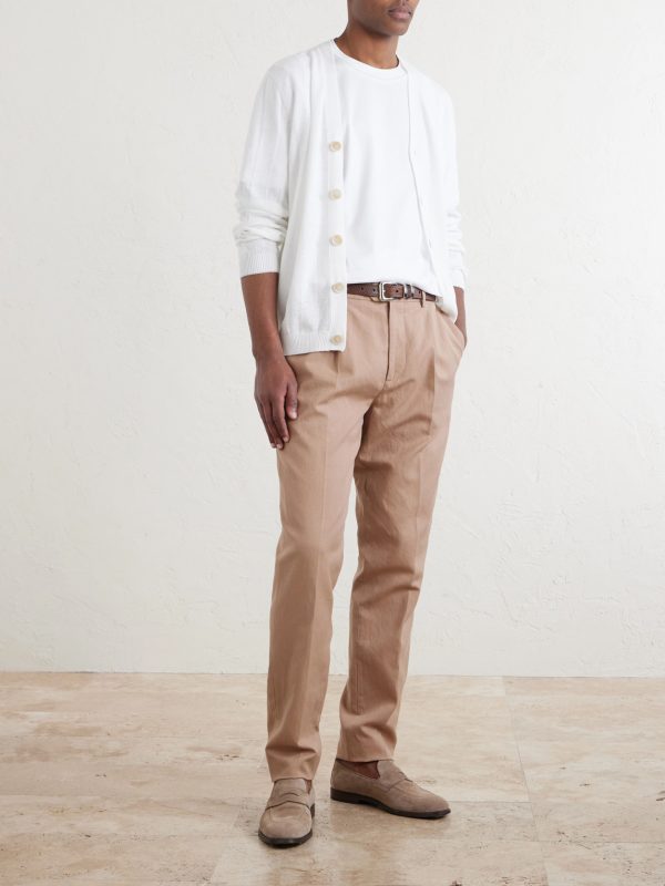 Piped Cotton-Jersey T-Shirt - OU Piped Cotton-Jersey T-Shirt - OU