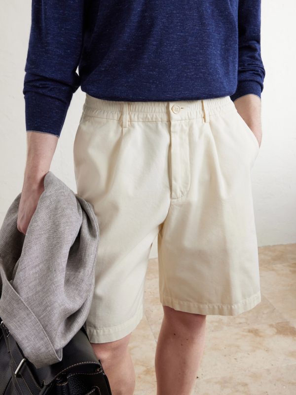Straight-Leg Cotton Bermuda Shorts - CU Straight-Leg Cotton Bermuda Shorts - CU