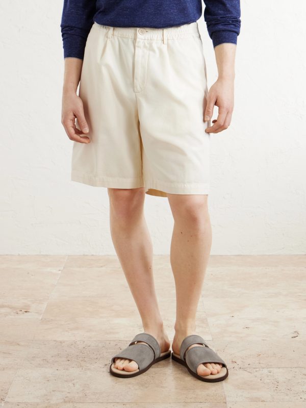 Straight-Leg Cotton Bermuda Shorts - FR Straight-Leg Cotton Bermuda Shorts - FR