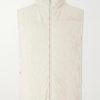 Hooded Suede Down Gilet