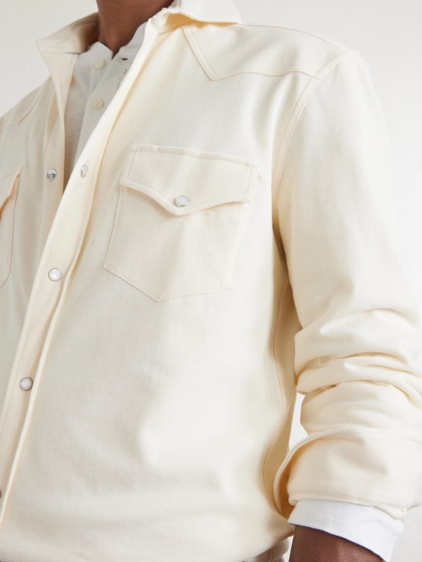 Honeycomb-Knit Cotton Shirt - CU Honeycomb-Knit Cotton Shirt - CU