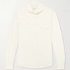 Honeycomb-Knit Cotton Shirt Honeycomb-Knit Cotton Shirt
