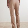 Straight-Leg Pleated Cotton and Linen-Blend Trousers - BK Straight-Leg Pleated Cotton and Linen-Blend Trousers - BK