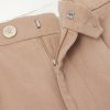 Straight-Leg Pleated Cotton and Linen-Blend Trousers - E1 Straight-Leg Pleated Cotton and Linen-Blend Trousers - E1