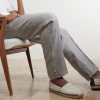 Straight-Leg Pleated Hemp and Linen-Blend Twill Trousers - CU