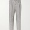 Straight-Leg Pleated Hemp and Linen-Blend Twill Trousers