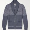 Shawl-Collar Knitted Cotton Cardigan Shawl-Collar Knitted Cotton Cardigan