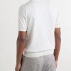 Open-Collar Knitted Cotton Polo Shirt - BK Open-Collar Knitted Cotton Polo Shirt - BK