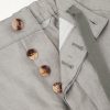 Straight-Leg Herringbone Linen Trousers - CU Straight-Leg Herringbone Linen Trousers - CU