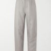Straight-Leg Herringbone Linen Trousers Straight-Leg Herringbone Linen Trousers