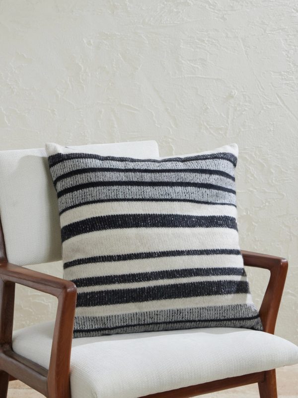 Striped Knitted Cashmere Pillow Striped Knitted Cashmere Pillow