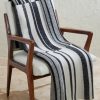 Striped Knitted Cashmere Blanket Striped Knitted Cashmere Blanket