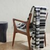 Striped Knitted Cashmere Blanket - OU Striped Knitted Cashmere Blanket - OU