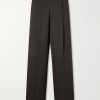 Wide-Leg Wool Trousers