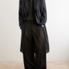 Wide-Leg Wool Trousers - OU