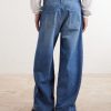 Deformation Panelled Wide-Leg Jeans - BK Deformation Panelled Wide-Leg Jeans - BK