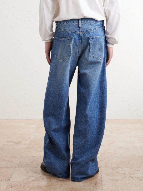 Deformation Panelled Wide-Leg Jeans - BK Deformation Panelled Wide-Leg Jeans - BK