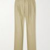 Wide-Leg Pleated Linen Trousers Wide-Leg Pleated Linen Trousers