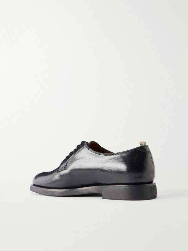 Bariton Flexi 001 Leather Derby Shoes - BK