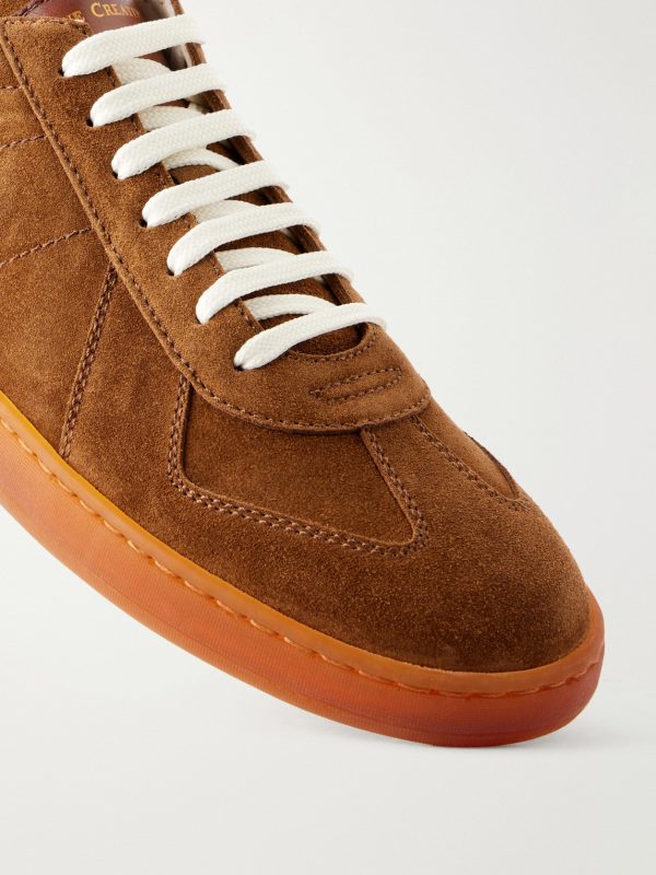 Militia 002 Leather-Trimmed Suede Sneakers - CU Militia 002 Leather-Trimmed Suede Sneakers - CU