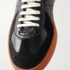 Militia 002 Suede-Trimmed Leather Sneakers - CU Militia 002 Suede-Trimmed Leather Sneakers - CU