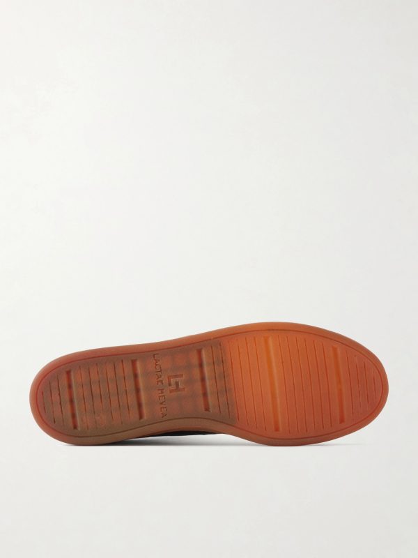 Militia 002 Suede-Trimmed Leather Sneakers - E1 Militia 002 Suede-Trimmed Leather Sneakers - E1