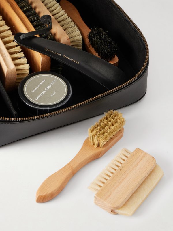 Shoe Care Set with Leather Case - CU