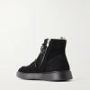 Frame 004 Suede Lace-Up Boots - BK Frame 004 Suede Lace-Up Boots - BK