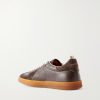 Militia 002 Suede-Trimmed Leather Sneakers - BK Militia 002 Suede-Trimmed Leather Sneakers - BK