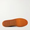 Militia 002 Suede-Trimmed Leather Sneakers - E1 Militia 002 Suede-Trimmed Leather Sneakers - E1
