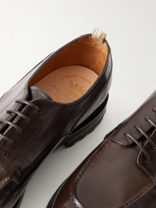 Balata Flexi 001 Textured Leather Derby Shoes - CU