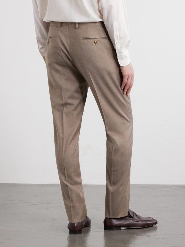 Straight-Leg Wool Suit Trousers - BK