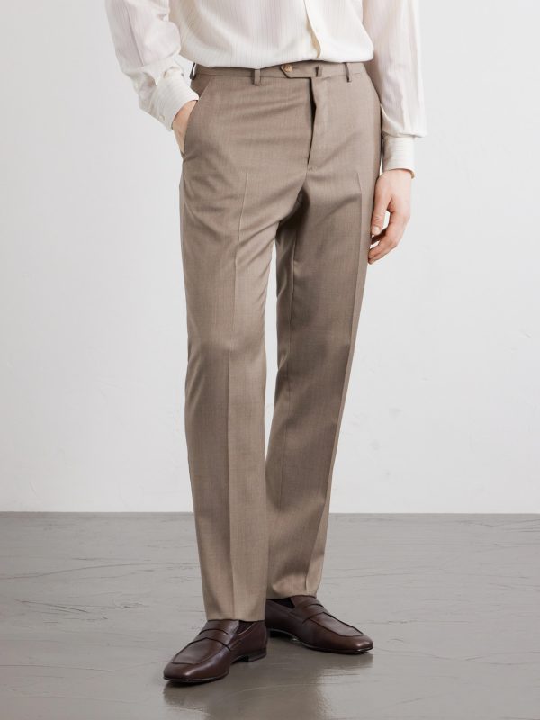 Straight-Leg Wool Suit Trousers - FR