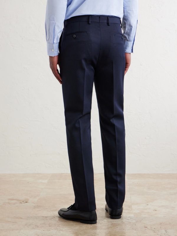 Straight-Leg Twill Suit Trousers - BK Straight-Leg Twill Suit Trousers - BK