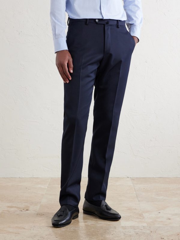 Straight-Leg Twill Suit Trousers - FR Straight-Leg Twill Suit Trousers - FR