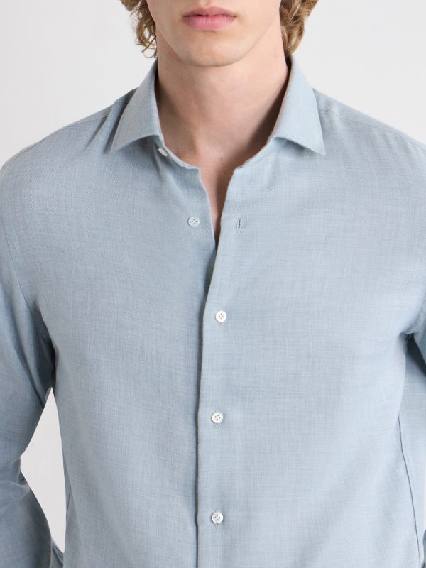 Cotton and Cashmere-Blend Shirt - CU Cotton and Cashmere-Blend Shirt - CU