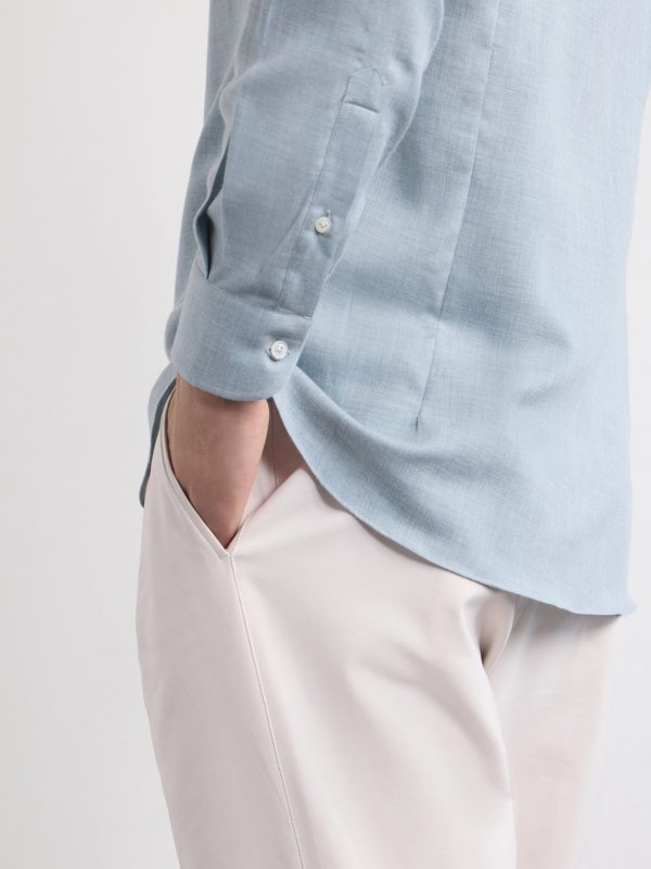 Cotton and Cashmere-Blend Shirt - E2 Cotton and Cashmere-Blend Shirt - E2