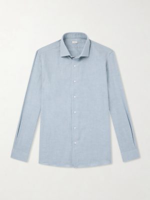 Cotton and Cashmere-Blend Shirt Cotton and Cashmere-Blend Shirt