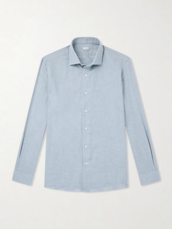 Cotton and Cashmere-Blend Shirt Cotton and Cashmere-Blend Shirt