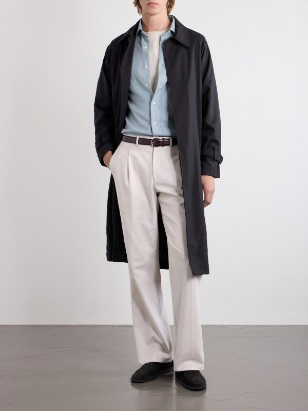 Cotton and Cashmere-Blend Shirt - OU Cotton and Cashmere-Blend Shirt - OU
