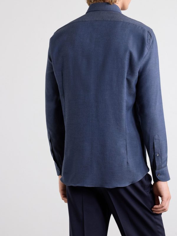 Cotton and Cashmere-Blend Shirt - BK