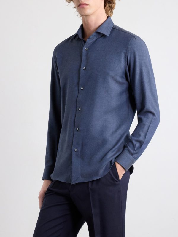 Cotton and Cashmere-Blend Shirt - FR